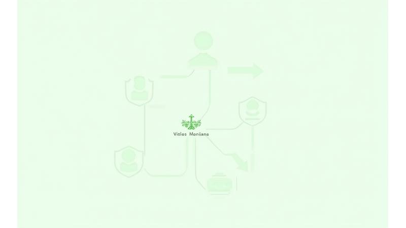Diagrama de flujo de datos simplificado con iconos de Vitales Mañana, un usuario, un servidor seguro y un candado, ilustrando la privacidad y el manejo seguro de la información.